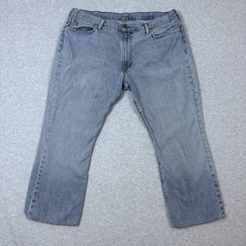 Polo Jeans Ralph Lauren 750 Denim Mens 40x27.5 light wash relaxed bootcut short
